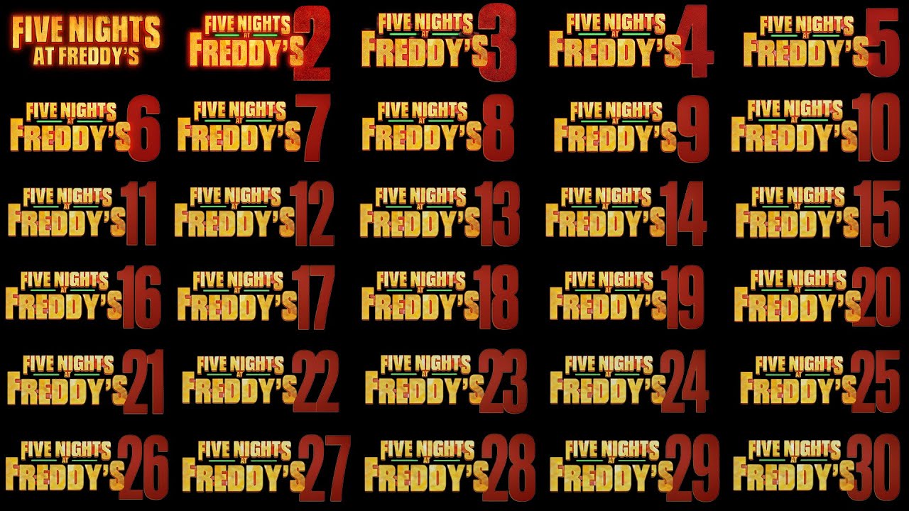 Todas las Películas de Five Nights at Freddy's (Del 1 al 30) Saga Completa