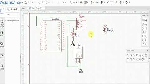 PCB schematic design using easyEDA online