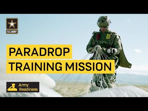 Army National Guard Conducted a Joint Paradrop Training Mission