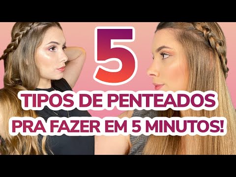 Vídeo: Penteado para cabelo comprido - rápido e bonito