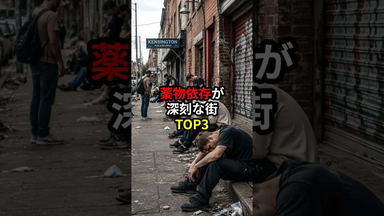 薬物依存が深刻な街TOP3 #世界 #雑学 #豆知識