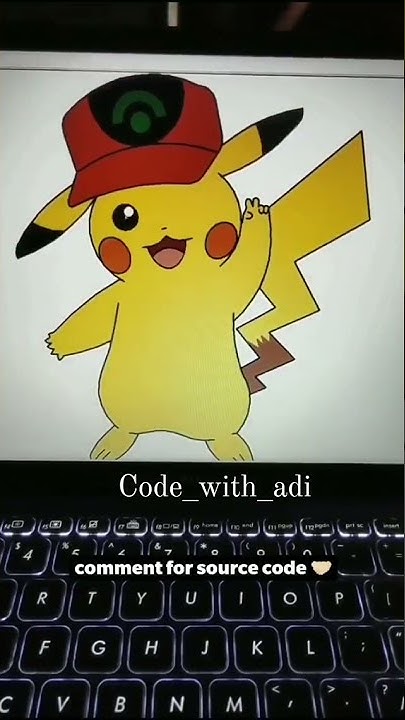 Code_with_adi made a Pikachu in python 🏻. - YouTube