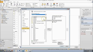Microsoft Outlook 2010--Customizing the Quick Access Tool Bar