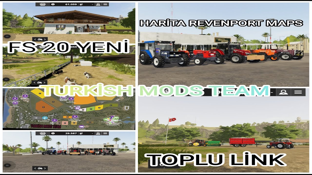 FS 20 YENİ HARİTA YENİ MODLAR TOPLU LİNK REVENPORT MAPS #fs20 #fs20mods ...