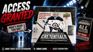 Is Credentials Hockey Actually Worth Opening!? Upper Deck 24-25 Credentials Hockey Hobby Box Rip!