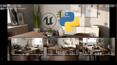Python UE4, Save cinematic camera settings and spawn