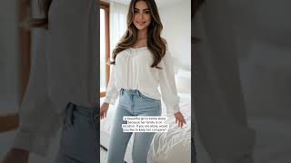 A Beautiful Girl Alone At Home