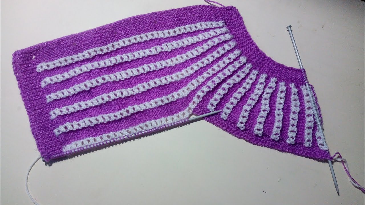 Baby cardigan knitting design #-part-2 - YouTube