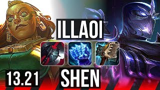 ILLAOI vs SHEN (TOP), 2.9M mastery, 1800+ games