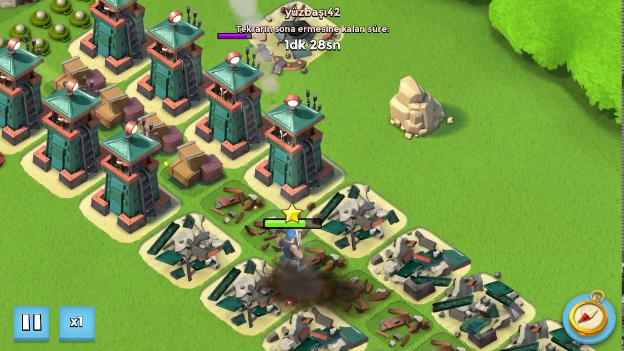 Boom Beach Kahraman Er Bullit Tek kişilik dev ordu