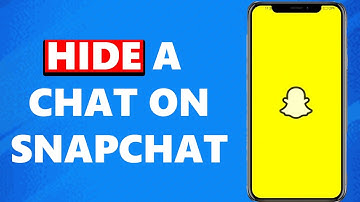 How to Hide Chat on Snapchat! [Hide/Unhide Conversation]