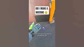 Gaming monitor found dumpster diving! Did I make a mistake not taking this? #dumpsterdiving  #gaming