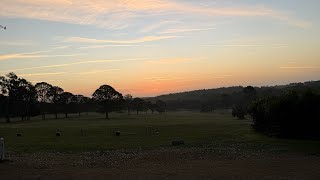 Golfing at the abbey. In San Antonio Florida 