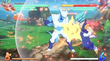 DBFZ Vegito sparking corner loop 102 hits (No DHC/No assist)