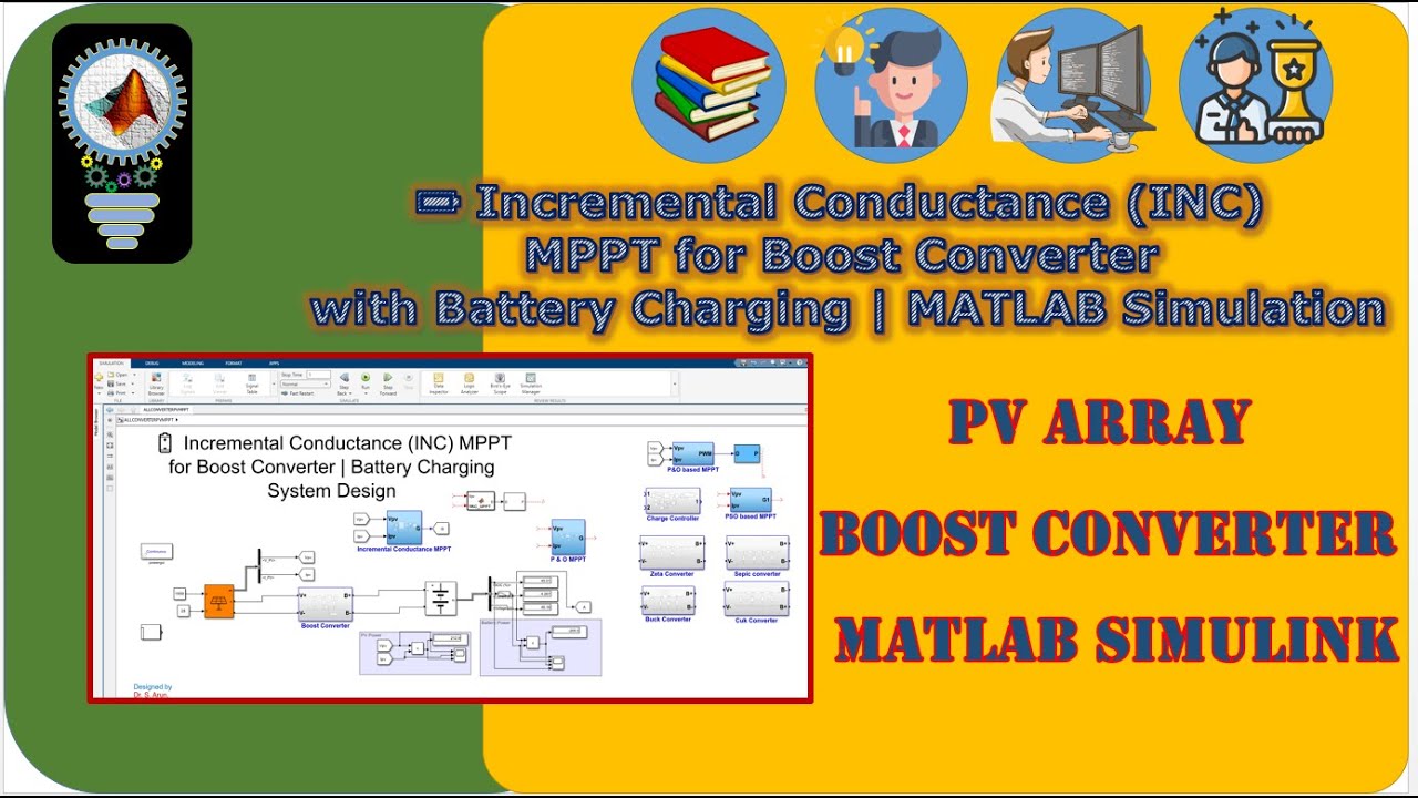 🔋 Incremental Conductance (INC) MPPT for Boost Converter with Battery ...