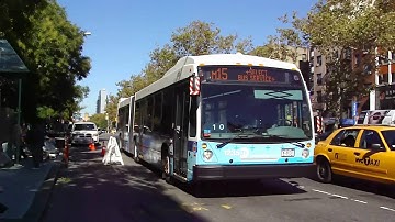 NYCTA Exclusive! : The M15 +Select Bus Service+ With NovaBus LFS Articulateds 1235 & 1253