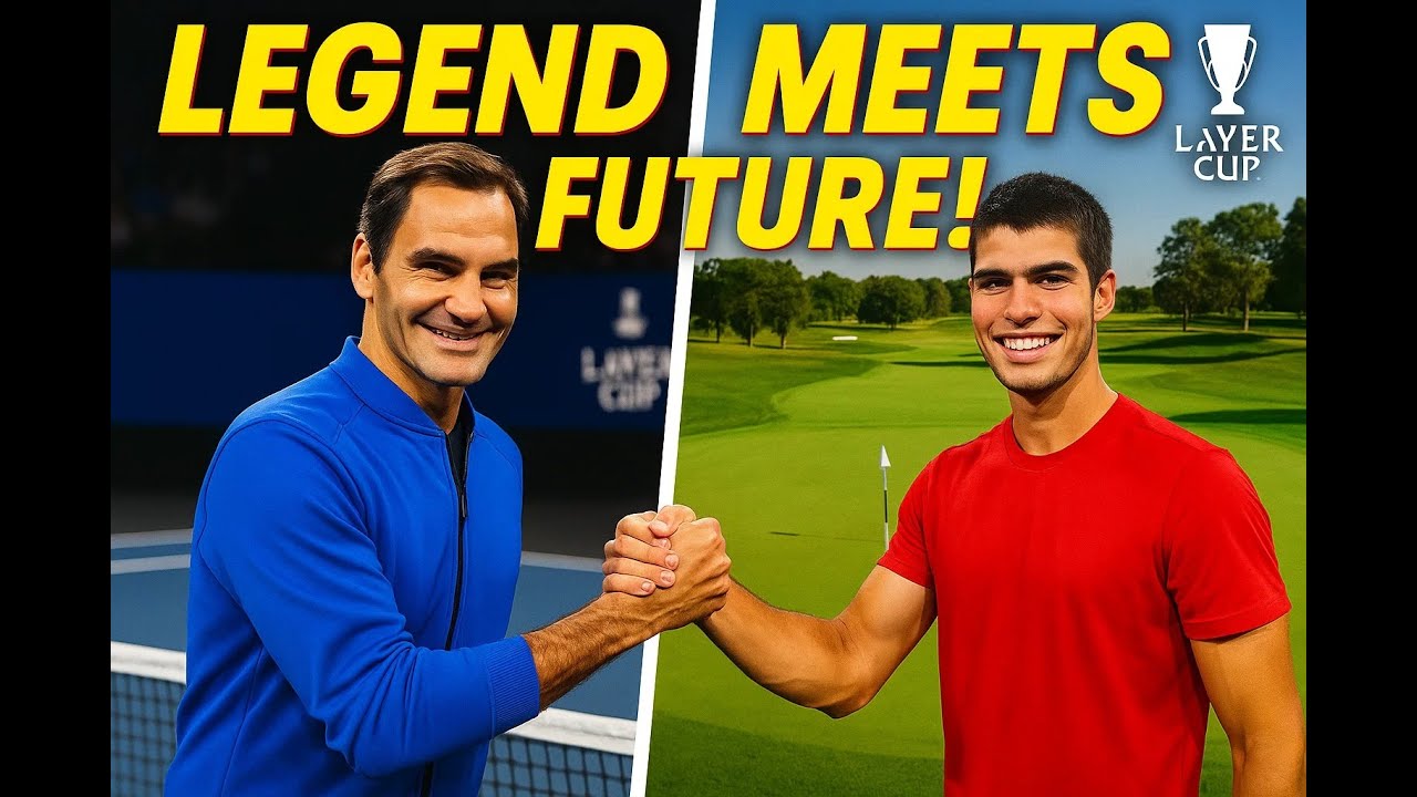 Roger Federer Welcomes Carlos Alcaraz to Laver Cup | Golf Bonding with World No.1!