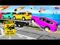 Giant Truck vs Speed Bumps – Funny Weird Suspension Fails – BeamNG Drive #7 🚆💥