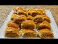 Рулетики с мясом из слоёного теста!