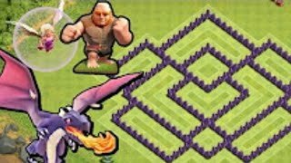 Clash of Clans Town Hall 7 Defense (CoC TH7) BEST Trophy Base Layout Defense Strategy