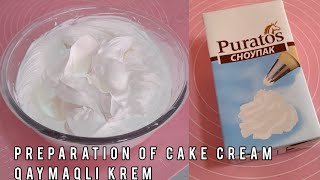  Preparation Of Cake Cream Qaymağlı Kremin Evdə Hazırlanan Malako Ilə Hazırlanması