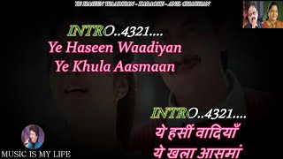 Ye Haseen Wadiyan Karaoke For Female With Scrolling Lyrics Eng. & हिंदी