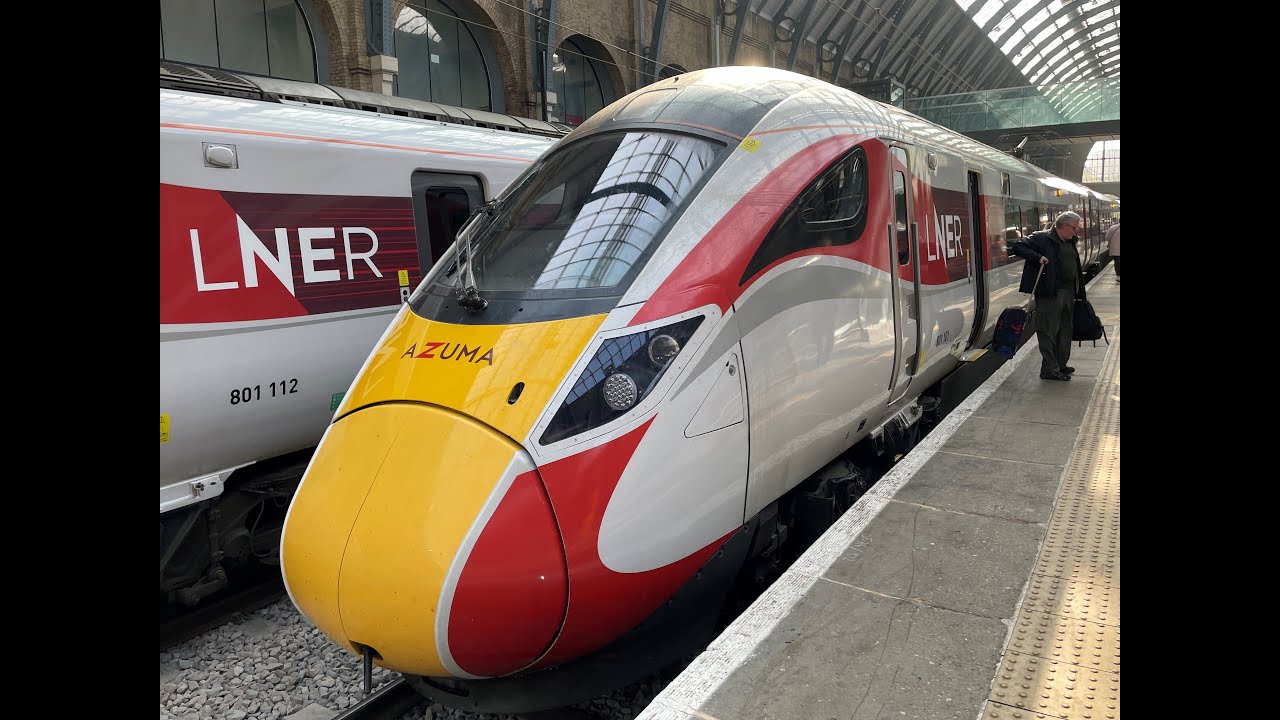 LNER Azuma Trains Doncaster to London Kings Cross Rail Ride YouTube