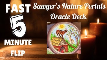 Fast 5 Minute Flip ~ Sawyer’s Nature Portals Oracle Cards Unboxing!