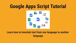 How to translate google sheets using Google Apps Script