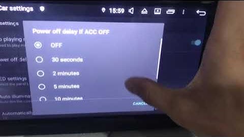 Belsee PX5 PX6 How to set Delay Shutdown Power off delay if ACC Off Android Head Unit Turn Off?