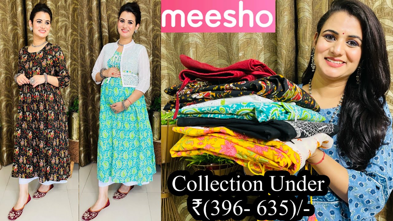 Meesho Maternity Wear & Feeding Kurti Haul Under ₹635👗Meesho Anarkali ...