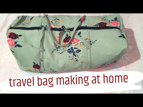 How to make travel bag/DIY bag kaise bnaye/reuse weast cloth/travel bag ...