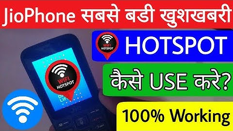 JioPhone Software 3.0 Update: Use Hotspot In Jiophone | How To Enable Hotspot in JioPhone 2019