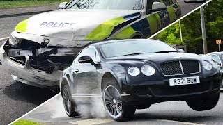 Cocaine-fuelled driver in 550hp Bentley Continental tries (and fails) to escape police