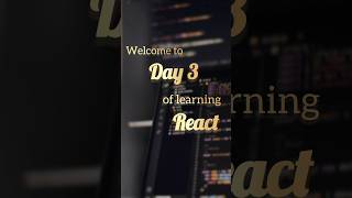 Day 3 of Learning React #react #challenge #coding #codechallenge #frontend #javascript #learnreact