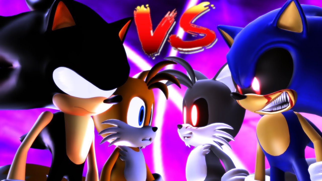Download Dark Super Sonic V.S. Sonic.EXE - The Race [Animation] ソニック v.  ソニック mp3 free and mp4
