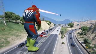 EVIL SPIDERMAN AND HULKSPIDERMAN VS BLACK HULK AND SKIBIDI TOILET || BLACK HULK Ep 3 || GTA 5 ||