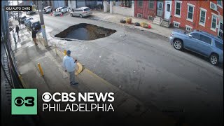 Sinkhole opens up in North Philadelphia after SEPTA bus hit dip in road