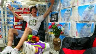 INSANE TOILET PAPER FORT!