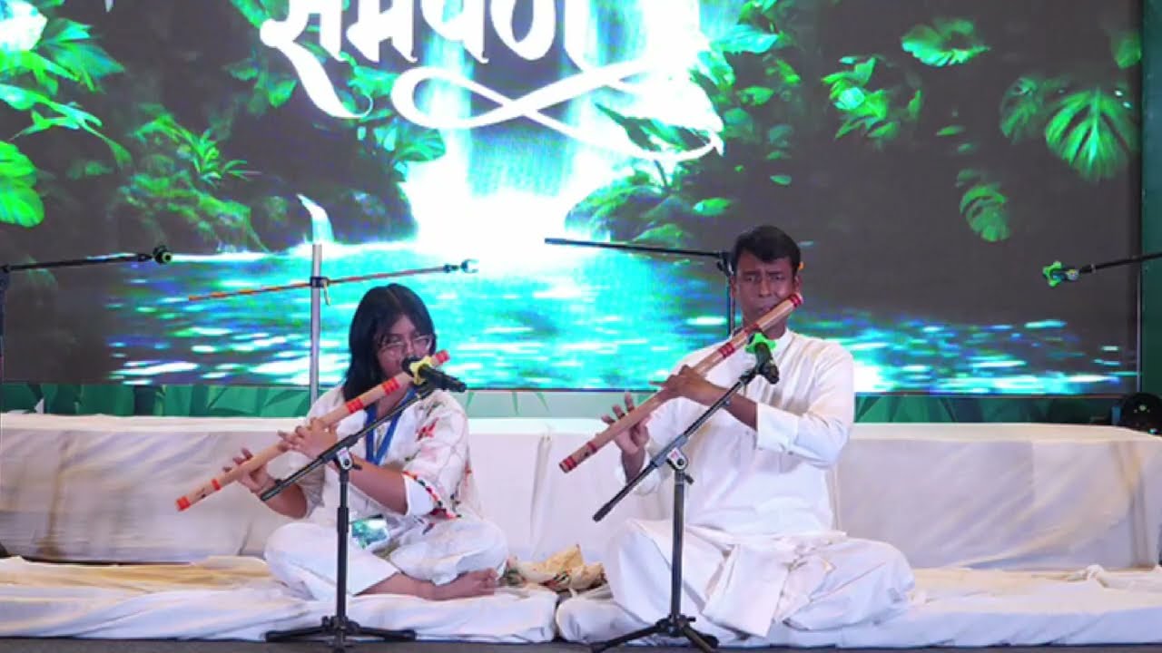 Avishi & Rishabh's Raag Vachaspati Flute Duet | Guided by Guruji Harsh Dave