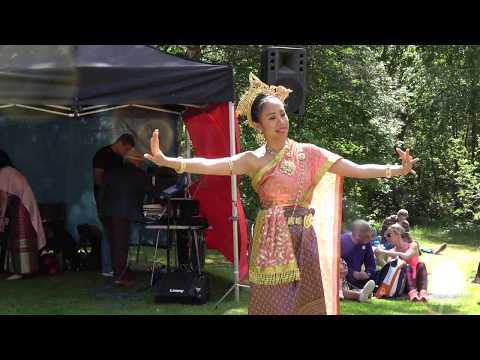 Rabam Ton Worachet Dance ระบำต้นวรเชษฐ์ at the Eastern Thai Cultural Fete, UK, 2019