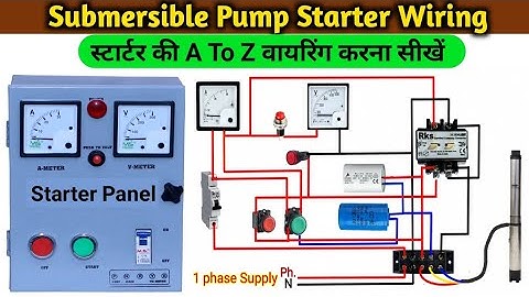 How To Single Phase Starter Connection With Contactor | Starter ki A To Z Wiring | Starter | Viral