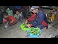 Cooking technology of green vegetables in village || Rural life