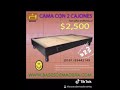 #cama de #madera con 2 cajones