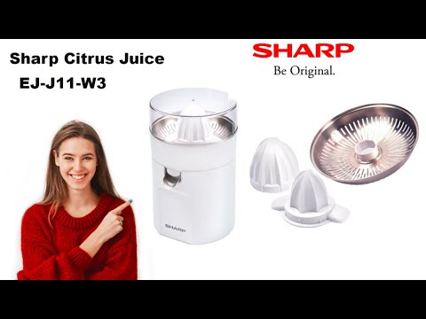 Sharp Citrus Juicer EJ-J11-W3 - YouTube