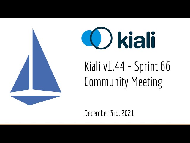 Kiali Sprint 66 Demo [v1.44] - Service mesh management for Istio