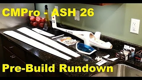 CMPro - ASH 26 - 2.6m Composite Sail Plane - Pre Build Rundown