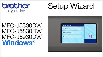 Connecting MFCJ5830DW to wireless computer with setup wizard - Windows®