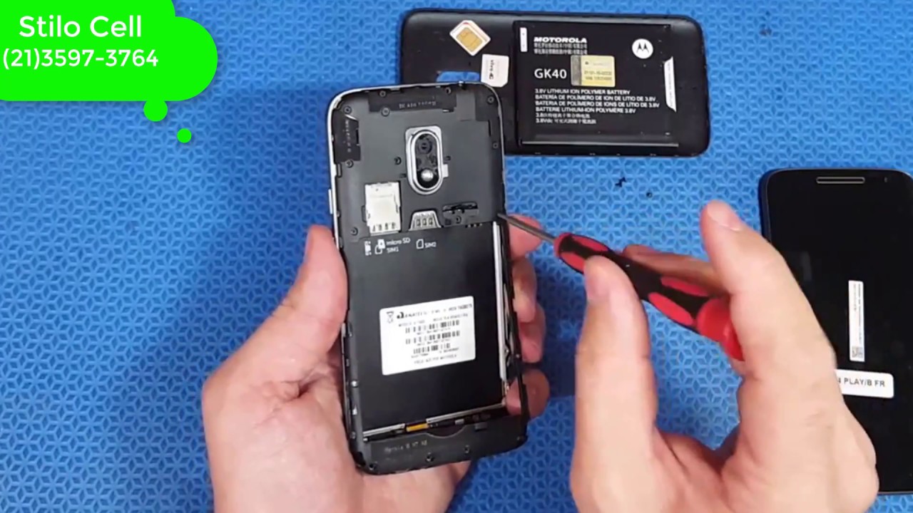 Moto G4 Play troca do frontal, touch e display com aro - YouTube