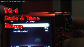 Olympus TG-5 Camera - How to Add Date and Time Stamp to Images